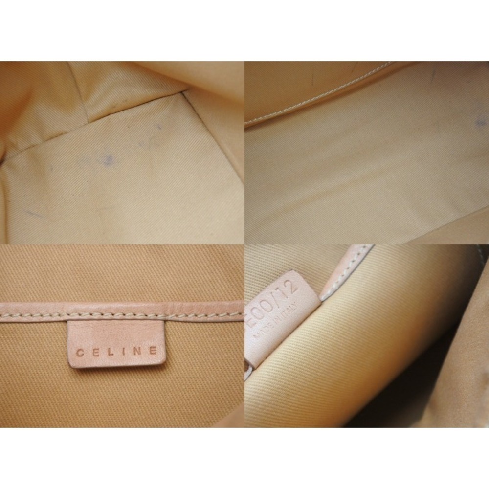 Celine Macadam Logo Handbag Beige Tan Leather - Picture 9 of 9